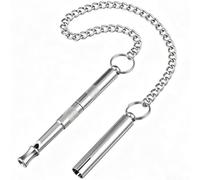 SHINEOFI Silbato y Control de Perros Ultrasónico para Adiestramiento Canino de Acero Inoxidable y Cobre, Dispositivo Silencioso para Entrenamiento Positivo en Sesiones Efectivas