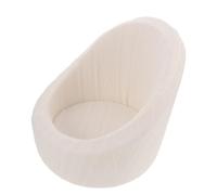 SHINEOFI Sofá Blanco Redondo para Fotografía de Recién Nacidos, Portátil Soporte Estable, Hecho de Algodón Espuma y Fibra Química para Sesiones en Estudio