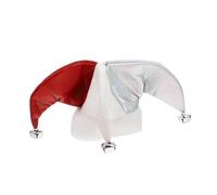 SHINEOFI Sombrero de Disfraz para Mascota Pequeño y Felpa y Poliéster para Fiesta de Halloween y Cosplay de Bufón para Perros y Gatos