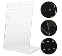 SHINEOFI Soporte Acrílico Transparente para Pendientes Grande 120 Agujeros Organizador de Joyas Ligero y Resistente para Exhibición y Almacenamiento en Hogar Pack de 5 Unidades