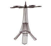 SHINEOFI Soporte Colgante para Copas de Hierro Estilo Vintage Escurridor de Vasos Invertido Forma de Torre Eiffel Organizador Práctico para Cocina Bar y Restaurante Color Aleatorio