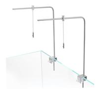 SHINEOFI Soporte de Luz para Acuario de Aluminio Ajustable Estantería Colgante Resistente para Peceras Pequeñas Accesorios para Luz LED de Compatible con Agua Dulce y Marina