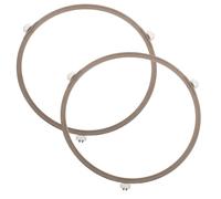 SHINEOFI Soporte Giratorio para Microondas 2 Piezas Anillo Circular de 189 CM Compatible Platos de Vidrio Base Resistente Blanca para Cocina y Recambio de Horno Microondas