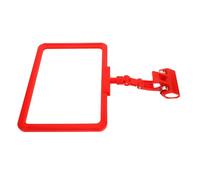 SHINEOFI Soporte Magnético para Señalización Marco Abs Resistente con Clip Giratorio Soporte Multiuso para Etiquetas de Clasificación Almacenes y Tiendas