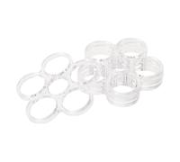 SHINEOFI Soporte para Arreglos de 4 Piezas, Rejilla Plástica Transparente 6 Orificios de 20 Mm, Soporte Antivuelco para Jarrones y Centros de Mesa, Accesorio Versátil para