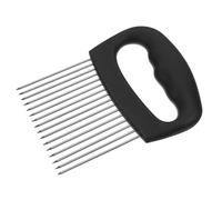 SHINEOFI Soporte para Cortar Cebolla de Acero Inoxidable 304 Grande 16 Pasadores Herramienta Auxiliar para Picar Verduras Limón Tomate y Aguacate Cocina Doméstica