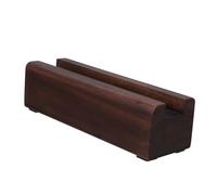 SHINEOFI Soporte Para Espejo De Piso Base De Madera Compatible Varios Acabado Nogal Oscuro