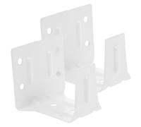SHINEOFI Soportes para Persianas Pequeñas 2 Piezas Mini Color Claro Soporte Central para Riel de Persianas Horizontales Montaje Fácil para Ventanas en Casa y Oficina