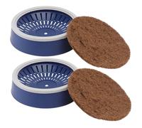 SHINEOFI Suministros para Nidos de Almohadillas de Fibra para Palomar, Juego de 4 Piezas Cuencos y Tapetes para Crear un Nido Cálido y Acogedor Adecuado y Mascotas