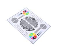 SHINEOFI Tabla de Calibración de Lente para CCTV y Cámaras de Seguridad, Tarjeta de Alineación de Enfoque 40x30 Cm Adhesiva, Uso en Interiores y Exteriores, Accesorio Profesional