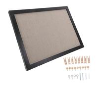 SHINEOFI Tablero de Corcho con Marco de Madera para Oficina y Tablero de Notas y Recordatorios para Fotos y Mensajes Incluye Chinchetas
