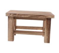 SHINEOFI Taburete Pequeño de Madera Maciza Vintage Resistente y Multifuncional para Cambiar Zapatos Reposapiés Compacto para Salón Cocina u Oficina Diseño Retro con Patas Reforzadas