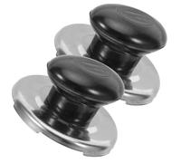 SHINEOFI Tapa para Tetera Silbato 2 Piezas Negro Accesorio de Repuesto Metálico Resistente a Alta Temperatura Perilla para Olla Compatible Utensilios de Cocina Domésticos Fácil