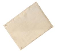 SHINEOFI Tapete Ignífugo de Fibra de Vidrio Beige para Camping y BBQ | Protege Suelo y Encimera, Esquinas Reforzadas, Ojales de Cobre, Uso Exterior para Acampada y Parrilla