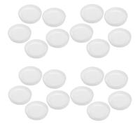 SHINEOFI Tapones de Plástico de Color Claro Redondos para Tubos de Papel Kraft, Diámetro 60 Mm, 20 Piezas, Protección para Envío y Transporte de Tubos de Correo, Tapones Prácticos