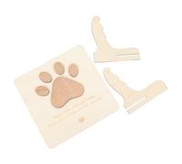 SHINEOFI Tarjeta de Condolencia para Pérdida de Mascota Madera Natural Recuerdo Conmemorativo para Duelo de Perro Regalo Sensible para Mujeres Que Han Perdido Su Perro Tarjeta Portátil con