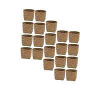SHINEOFI Tarro de Dulces Naturales de Paja Tejida, Caja Portátil para Dulces y Galletas, Diseño Práctico y Seguro para Contacto Alimentos, Paquete de 20 Unidades