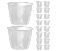 SHINEOFI Tazas Medidoras de Plástico Transparente 160 Ml 20 Piezas para Olla Arrocera Repuesto Medidor de Ingredientes Secos y Líquidos para Cocina y Hornear Reutilizable