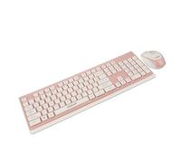 SHINEOFI Teclado y Ratón Inalámbricos Ergonómicos 2.4g para Oficina Conjunto Compacto Diseño Silencioso USB para Uso Casa Directo a Multimedia Color Negro