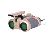 SHINEOFI Telescopio Binocular y Correa Cuello para Niños 4x30 Luz Emergente y Visión Nocturna Plástico Resistente Adecuado para Ver Conciertos y Carreras