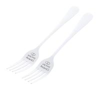 SHINEOFI Tenedores de Acero Inoxidable para Postre y Aperitivos, Juego de 2 Piezas Pequeñas Plateadas, Utensilios Multiusos para Frutas, Ensaladas y Tartas, Ideales para Hogar y