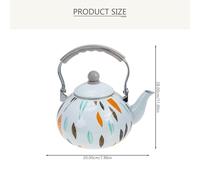 SHINEOFI Tetera de Esmalte Vintage 3 Litros Asa de Plástico Resistente al Calor para Cocina de Gas E Inducción Tetera para Almacenar Té y Agua el Hogar