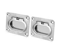 SHINEOFI Tiradores Empotrados para Manijas Marinas, Set de 2 de Acero Inoxidable, Manijas de Elevación para Escotillas y Cubiertas en Aplicaciones Marinas