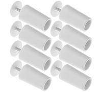 SHINEOFI Topes de Persianas de Plástico Blanco, 8 Piezas Resistentes y Duraderas para Reparación y Accesorios de Persianas en Hogar y Oficina