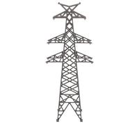 SHINEOFI Torre Eléctrica en Miniatura 1:100 Gris 18,8 Cm para Maquetas de Trenes y Dioramas, Representación Arquitectónica de Carretera para Manualidades y Adorno de Micropaisajes Urbanos