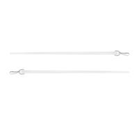 SHINEOFI Varilla de Cortina Acrílica Transparente 2 Piezas 43 CM Gancho para Persianas Verticales Palanca Manual para Espacios Habitables