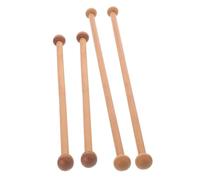 SHINEOFI Varillas De Tapiz De Madera Natural, Poste Redondo Color Sándalo, 4 Piezas, Para Colgar Tapices, Macramé y Móviles, Accesorio Decorativo Para Pared, Uso Multifuncional