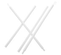 SHINEOFI Varillas para Cortinas de Acrílico 60 Cm, Juego de 2 Piezas con Soporte Extensible Doble, Barra de Extensión para Persianas, Accesorio para Montaje en Techo, Varilla Ciega