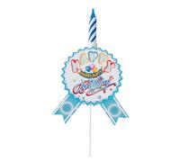SHINEOFI Velas para Pastel de Cumpleaños Que Cantan Después de Encender, Decoración Creativa para Tartas y Cupcakes en Color Azul Material de Parafina