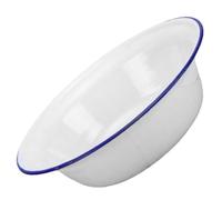 SHINEOFI Vintage Esmaltado Cuenco Profundo para y Hornear Plato de Cocina Resistente para Tartas con Diseño Retro Clásico Apto para Horno Uso Multifuncional para Reuniones Familiares