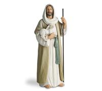 ShineOnAngel Figura de El Buen Pastor Decoración del Hogar Estatua Religiosa de Mesa Interior Regalo Religioso