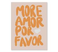 SHINERING Póster Minimalista De More Amor Por Favor, Pintura En Lienzo, Impresiones Y Arte De Pared, Decoración Del Hogar, Tamaño A1 50X70Cm Sin Marco