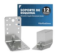 shinfly 24 Piezas Escuadras Metálicas 40×40×40 mm, Conector angular galvanizado, Escuadras para muebles de madera, sillas, mesas, ventanas