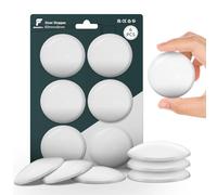 shinfly 6pcs Tope Puerta Pared, Tope Puerta Adhesivo 60x8mm, Topes para Puertas Blanco, Protector Pared y Tope Puerta para Dormitorio, Cocina y Baño, Door Stopper para Cualquier Superficie