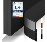 shinfly Junta para Puerta, Burlete Insonorizado para Puertas de 100x5 cm, Cinta Selladora Antiinsectos y Resistente al Viento (Negro)