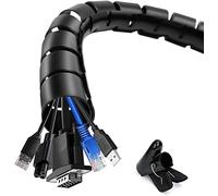 Shinfly - Manguito de Cable para Cables (2 x 10 m), Color Negro