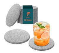 shinfly Posavasos, Juego de 12 Posavasos, Posavasos Redondos, Posavasos Lavables Antideslizantes Resistentes a Altas Temperaturas Son Adecuados para Mesas de Comedor, Oficinas, Fiestas