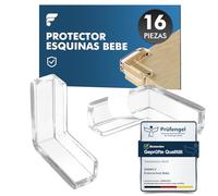 shinfly Protector Esquinas Bebe Esquineras Protectoras Bebe, 16 PCS Ángulo Recto Forma Protector Esquinas Muebles, Fuerte Adhesión Protege Bebe, niños de Lesiones para Muebles Cantoneras