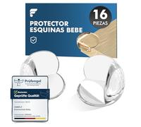 shinfly Protector Esquinas Bebe Esquineras Protectoras Bebe, 16 PCS Rund Protector Esquinas Muebles, Fuerte Adhesión Protege Bebe, niños de Lesiones para Muebles Cantoneras