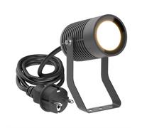 SHINGA foco de jardín exterior IP65 enchufe antracita incl. lámpara LED GU10 [EEK: F]