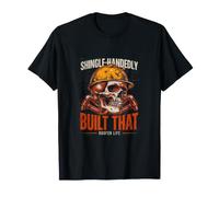 Shingle construyó con Mano Esa Vida de Techador Camiseta