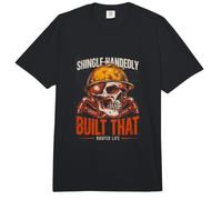 Shingle construyó con Mano Esa Vida de Techador Comfort Colors Adult Heavyweight T-Shirt