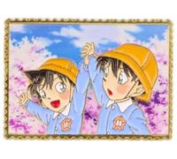 Shinichi Kudo and Ran Mouri Case Closed Detective Conan Manga Anime - Pin esmaltado de 1.8 pulgadas, 1.8 inches, Esmalte, Esmalte