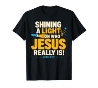 Shining A Light On Who Jesus Bible Christian Verse Quote Camiseta