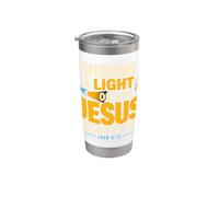 Shining A Light On Who Jesus Bible Christian Verse Quote Vaso térmico de acero inoxidable de doble pared