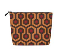 Shining Overlook - Bolsa de maquillaje versátil de cáñamo falso, organizador de artículos de aseo de viaje, perfecto para uso diario, viajes de negocios y mucho más., Black, Talla única